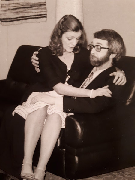 Zone de Texte:  Avec Bernard Kolb, dans «Sylvie», en 1977
